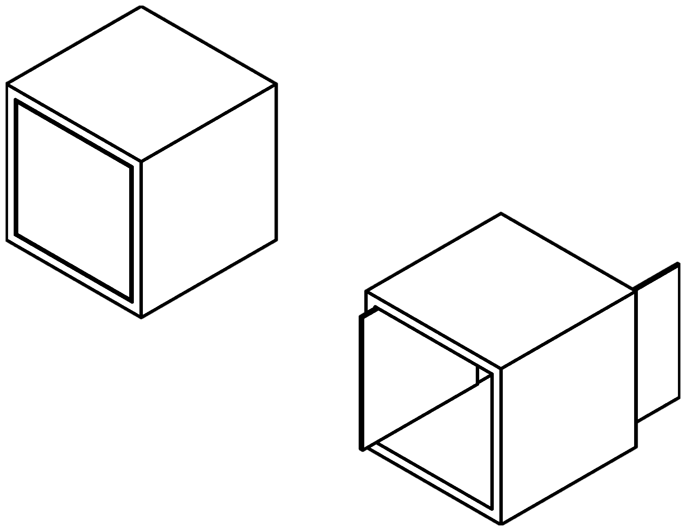 Doppel-Tür-Case, einschiebbar