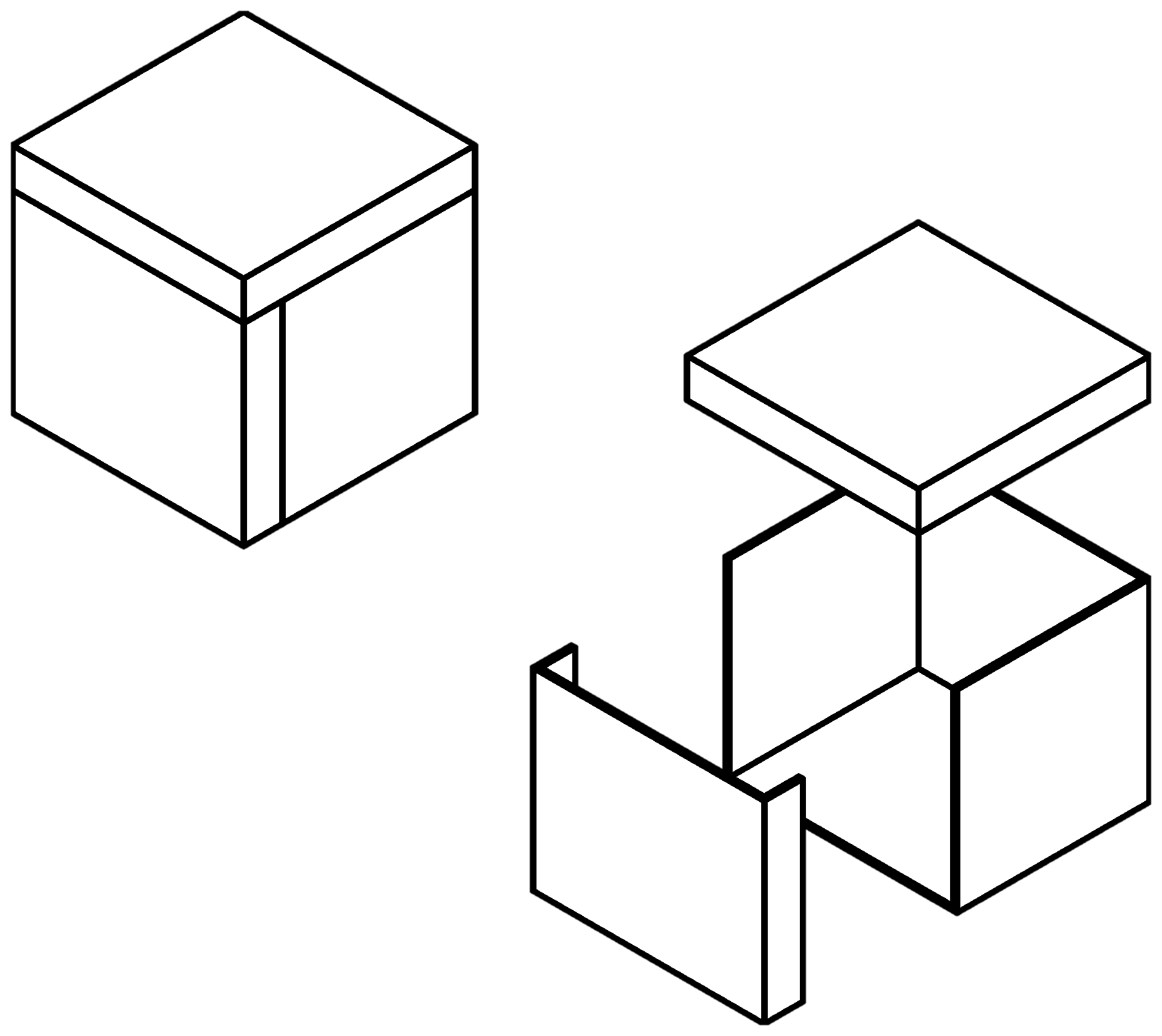 L-Rack-Case, oben durchgehend