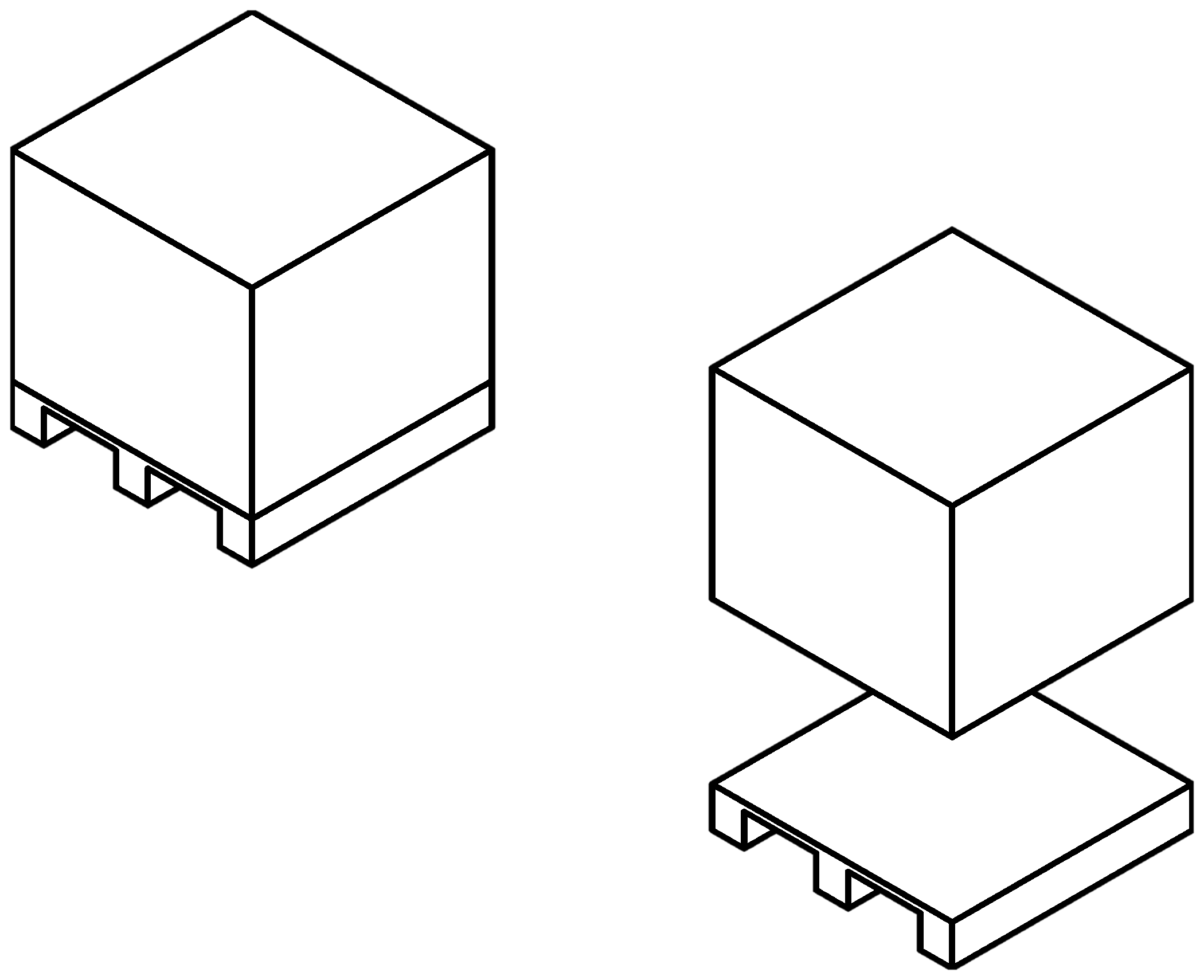 Paletten-Case mit Haube