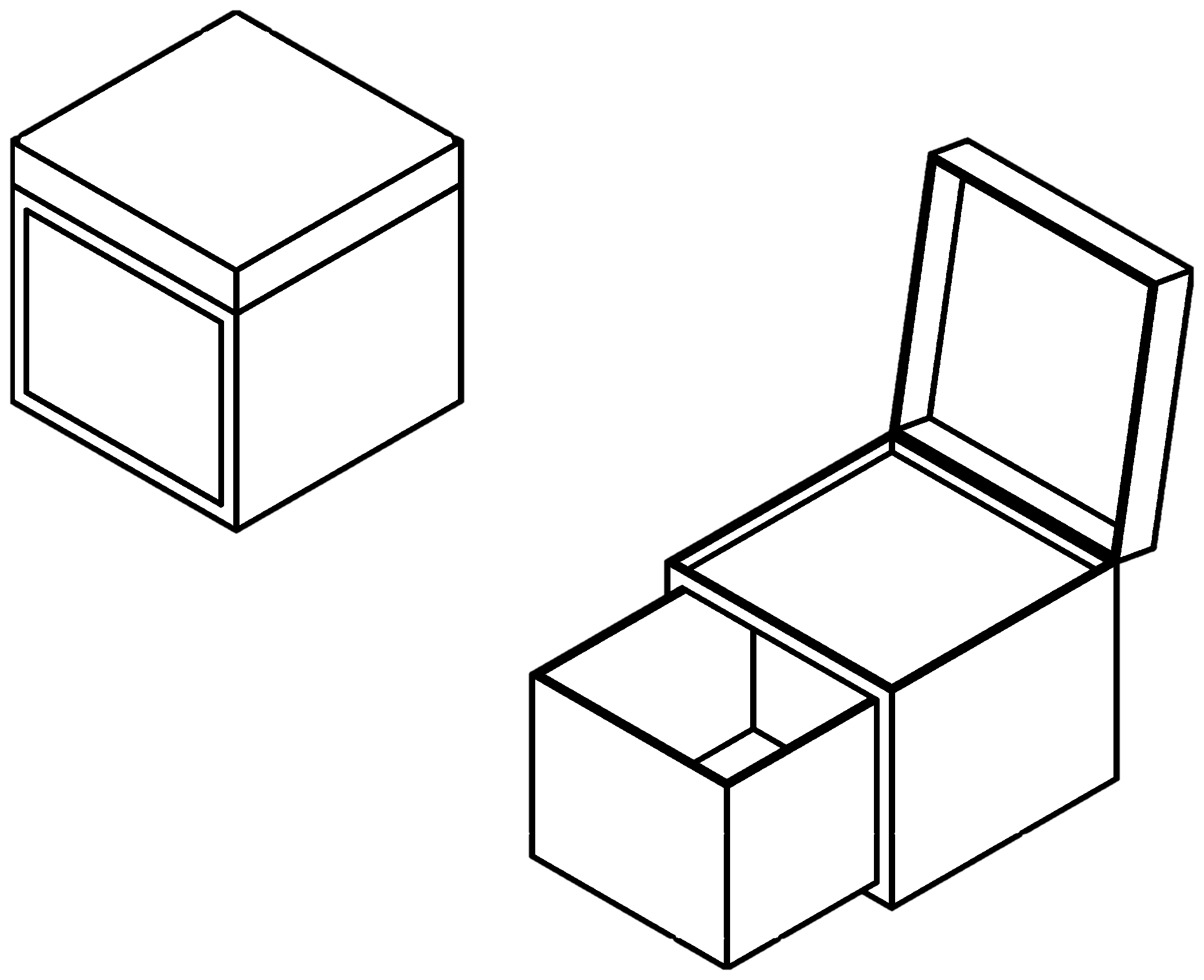 Schubladen-Case mit Klappdeckel