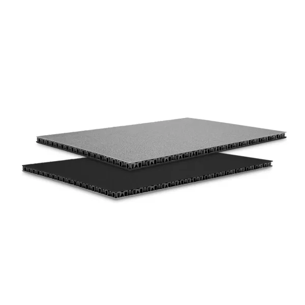 PP-Hohlkammerplatte SolidLite 6,8 mm in Grau und Schwarz